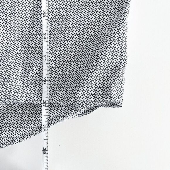 Stetson Mens Geometric Cotton Pearl Snap Button Down Shirt Black White Size XL - Picture 7 of 8